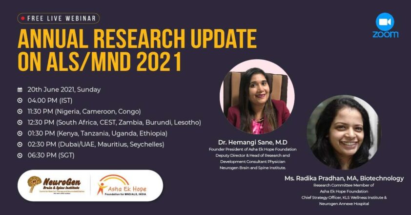 Annual Research Update on ALS MND 2021 – Asha Ek Hope